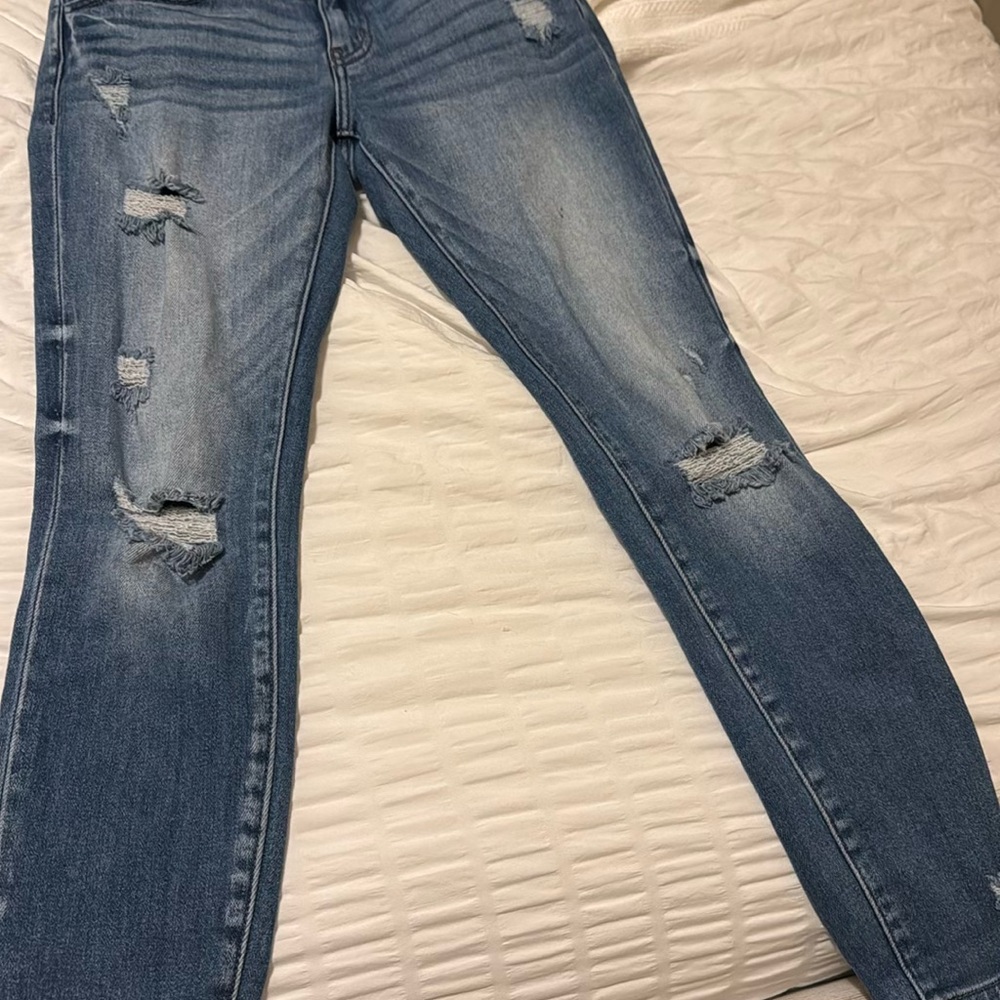 Distressed Blue Women's Jeans